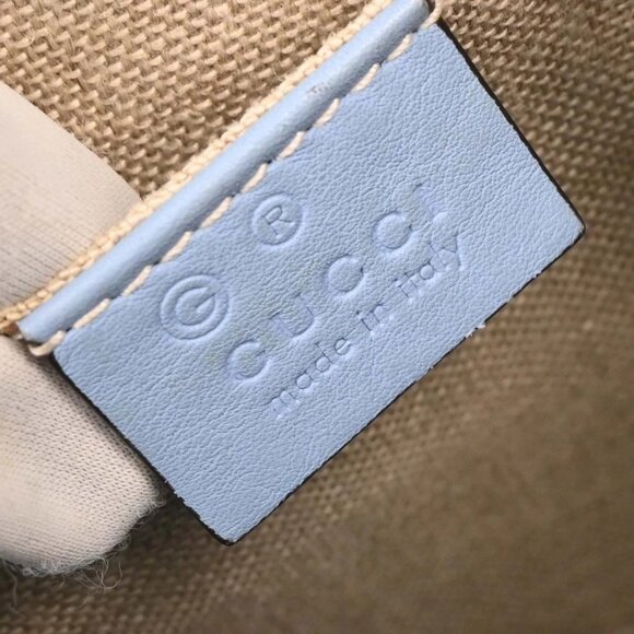 Gucci Light Blue Micro Guccissima Crossbody Bag 449413 213317 115939 - Picture 8 of 10